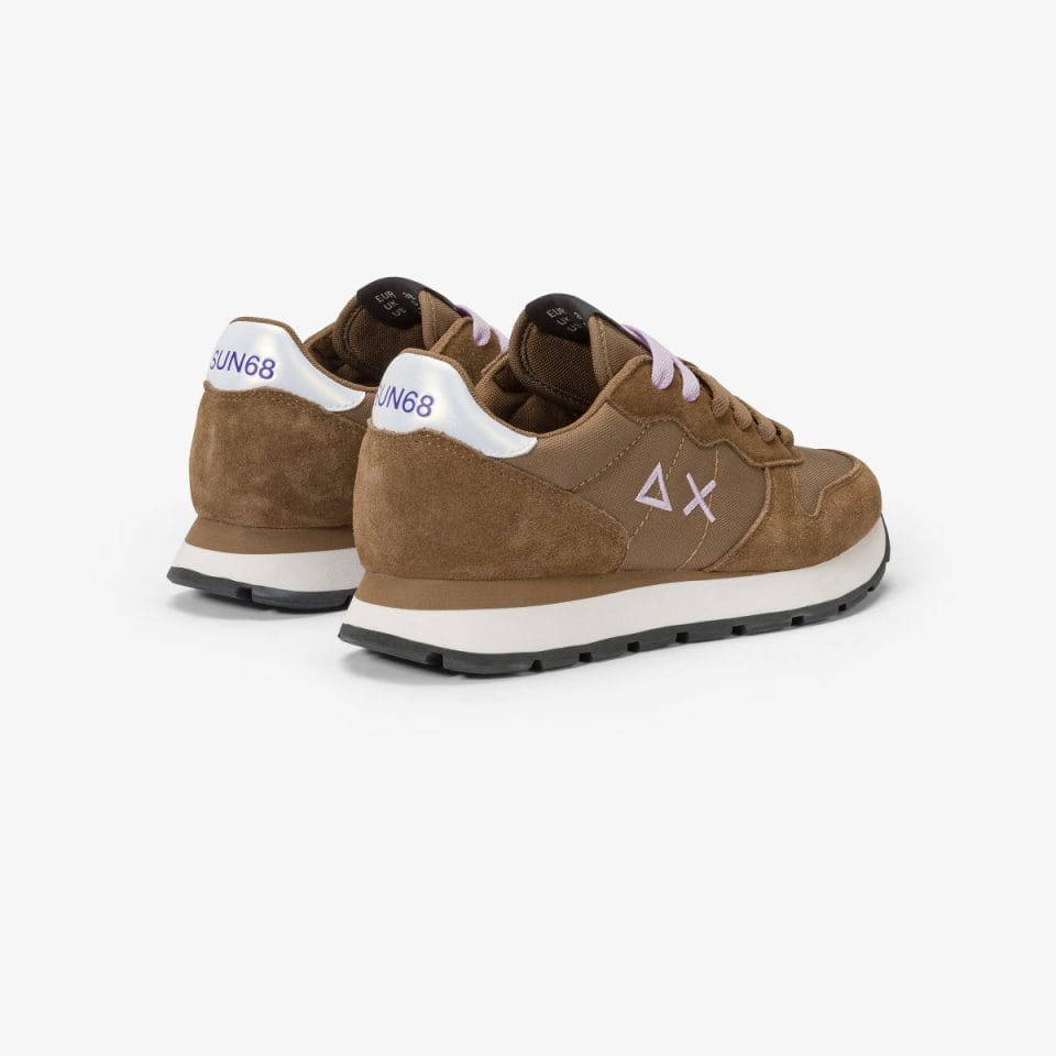 ALLY SOLID NYLON - Dark brown — סניקרס לנשים