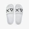 כפכפים לגברים SLIPPERS LOGO | לבן