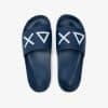 SLIPPERS LOGO NAVY BLUE — כפכפים לגברים