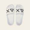 כפכפים לגברים SLIPPERS LOGO | לבן