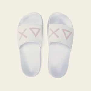 SLIPPERS LOGO WHITE — כפכפים לנשים