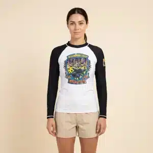 חולצת ראשגארד נשים MAUI AND SONS על דוגמנית