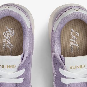 BIG STARGIRL CANVAS LILAC — תקריב מדרסים Right ו-Left ולשוניות SUN68